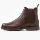 Levi's® Amos Retro Mod Leather Chelsea Boots in Dark Brown D70520002