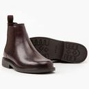 Amos Levi's® Leather Mod Chelsea Boots Dark Brown
