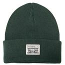 Levi's Backpatch Beanie Hat in Army Green