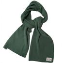 Levi's Backpatch Ribbed Knitted Scarf in Army Green