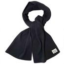 Levi's Retro Backpatch Ribbed Knitted Scarf in Black