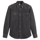 Levi's Barstow Original Denim Western Shirt in Black Washed 857440038 SS25