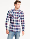 Barstow LEVI'S® Retro Check Western Shirt BLUE
