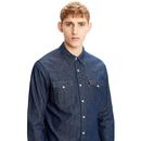 Barstow LEVI'S Retro Red Cast Rinse Western Shirt