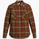 Levi's Barstow Western Stanley Plaid Check Shirt in Monks Robe 857440052 