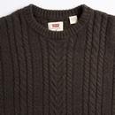 Levi's® Battery Crewneck Rib Knit Sweater (Raven)