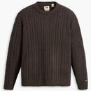 Levi's Battery Cable Knit Jumper in Raven A07080015