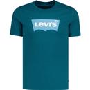 Levi's Batwing Retro Graphic Crew Neck T-shirt in Ocean Blue 224911332