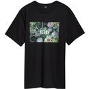 levis mens relaxed fit serif logo botanical photo print tshirt black 