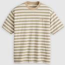 Levi's Break Stripe Retro T-shirt in Paloma Sand A06370154