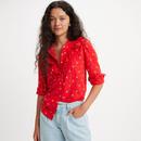Levi's®  Carinna Retro Western Floral Blouse (Red)