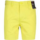 levis mens retro XX authentic chino twill shorts lime yellow