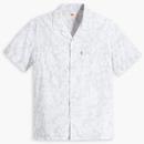 Levi's Classic Camper Floral Cuban Collar Shirt in White and Grey 219760078