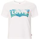 levis womens jordie cloud logo grapic tshirt white