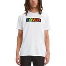 Levi's Retro Colour Block Signature Logo T-shirt in White