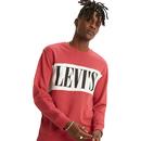 Levi's Colour Block Retro Indie Sweatshirt in Red