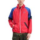 Levi's Men's Retro 1970s Indie Colour Block Windbreaker Jacket in Chinese Red