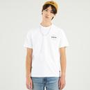 levis mens small logo print relaxed fit tshirt white