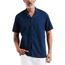 LEVI'S Cubano Retro 70s Tencel Resort Shirt (Navy)
