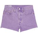 levis womens 501 original high rise denim shorts botanical lavender
