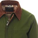 LEVI'S Retro Cord Collar Fishing Jacket MOSS GREEN