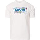 levis mens vintage fit housemark flower logo graphic tshirt white