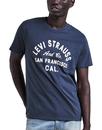 LEVI'S® Mens Retro Indie Levi Strauss T-Shirt Navy