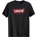 Levis Men's Retro Housemark Batwing Logo T-shirt in Black