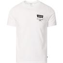 levis mens housemark logo graphic tshirt white