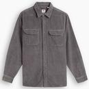 Levi's Jackson Retro Mod Jumbo Cord Worker shirt in Pewter Grey