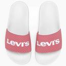 Levi's® Women's June Retro Logo Sliders Dark Pink