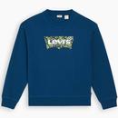 Levi's Kinsley Floral Batwing Sweatshirt in Petrol 186860206