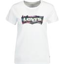 levis womens landscape logo print crew neck tshirt white