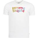 levis mens lava batwing logo print crew neck tshirt white