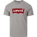 levis mens housemark batwing logo print tshirt heather grey