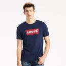 LEVI'S® Retro Mod Indie Batwing Logo T-Shirt Navy