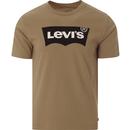 levis mens graphic logo print crew neck tshirt oak