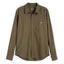 Levi's Men's Mod Military Style LS Battery Oxford Shirt in Olive