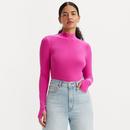 Levi's Mammoth Second Skin Mock Neck Tee in Violet A59200002