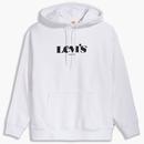Levi's T2 Relaxed Fit Graphic OH Modern Vintage Logo Hoodie in White