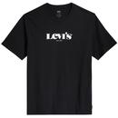 Levi's Relaxed Fit Modern Vintage Logo Retro Crew Neck Tee in Caviar