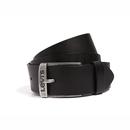 New Duncan LEVI'S®  Leather Logo Buckle Belt Black