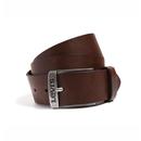 New Duncan LEVI'S®  Leather Logo Buckle Belt Brown