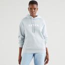 levis womens graphic standard hoodie new logo light grey