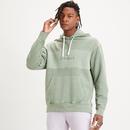 levis mens relaxed fit novelty hoodie sweatshirt hedge green