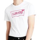 Levi's Men's Retro Outline Batwing Logo T-shirt in white 