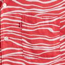 LEVI'S Wavy Stripe Revere Collar 70s Cubano Shirt
