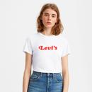 Levi's Perfect Women's Retro 70s Logo T-shirt in White