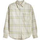 levis womens whittier relaxed fit long sleeve plaid shirt almond milk