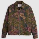 Levi's Polk Cooper Floral Zip Jacket in Dark Olive 001FH0001